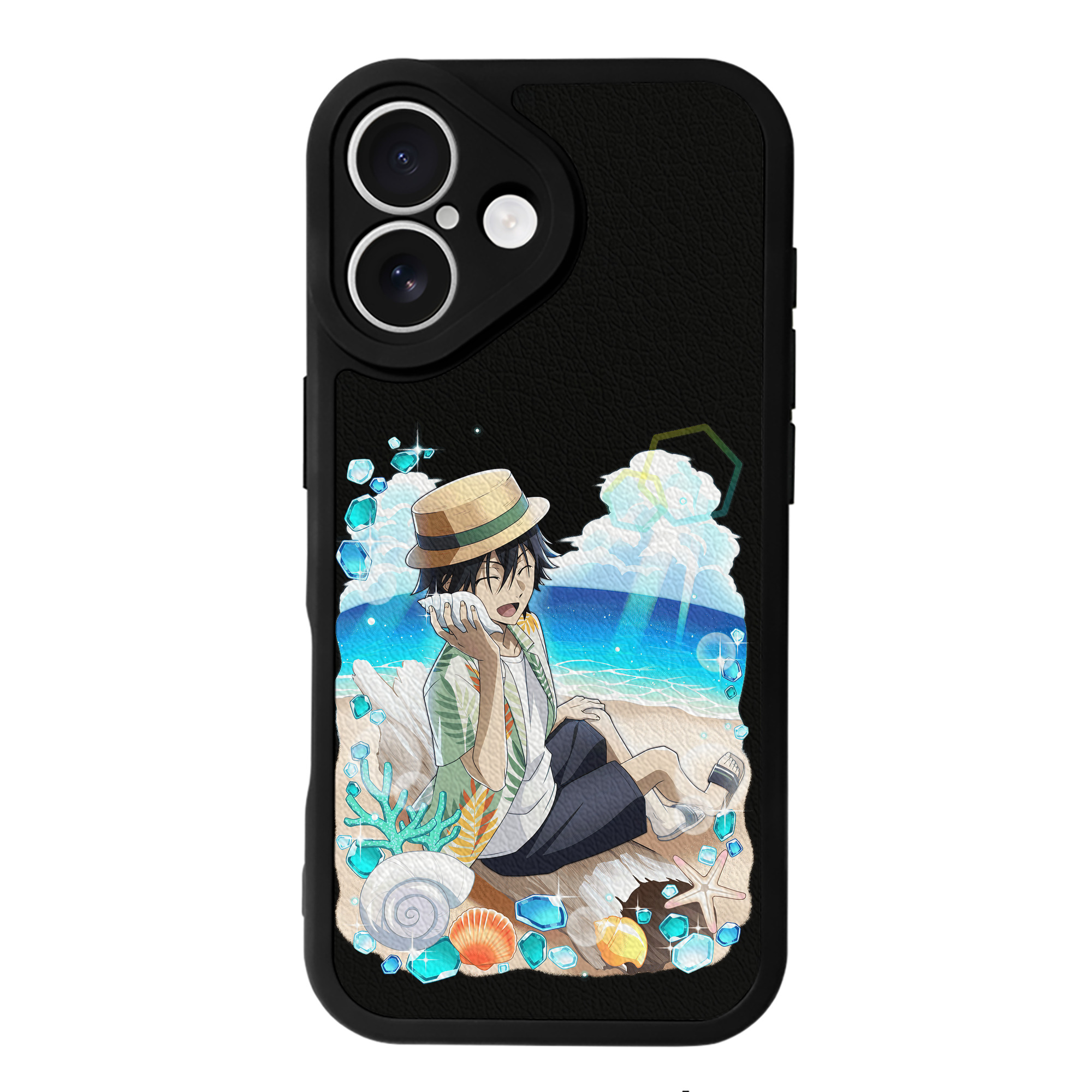 （画像用） 文豪ストレイドッグス Bungo Stray Dogs 【iPhone 16シリーズ対応】シリコンスマホケース（レザー調） 材質：シリコン